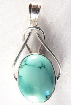 PP-010A Turquoise Knot Pendent